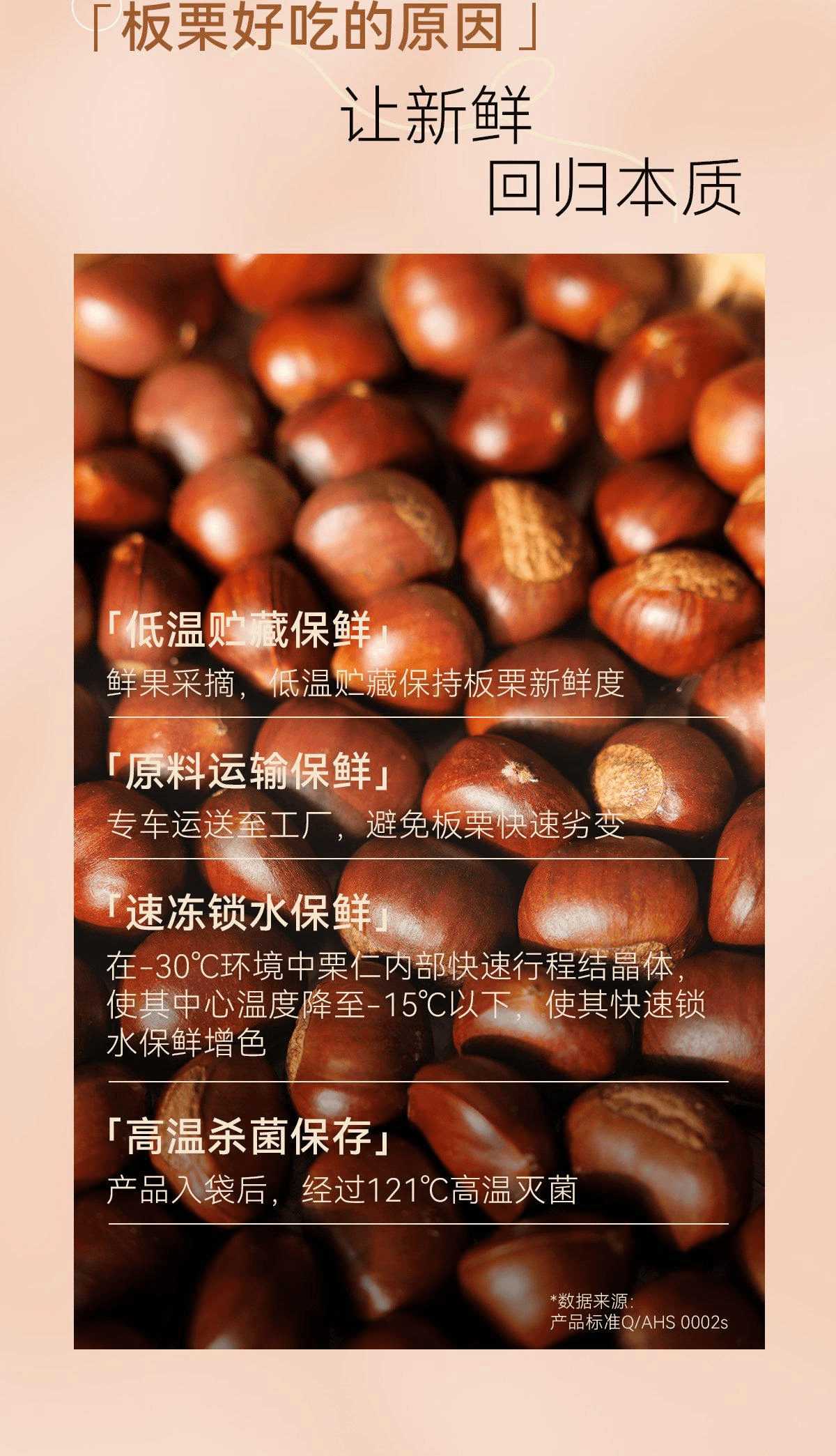 【中国直邮】 粒上皇 甘栗仁 即食熟制板栗 80g