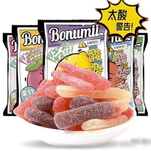 [中国直送] Bonumii サワーショー ジューシーキャンディー、サワーサンドフルーツキャンディー、スーパーサワーキャンディー、インターネットセレブの面白いいたずら、パッションフルーツ味、80g*1袋