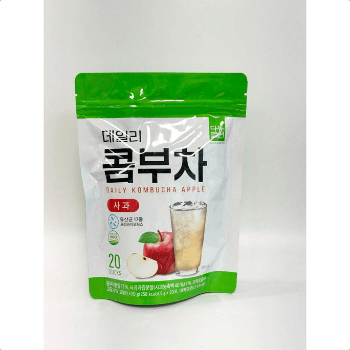 【Expédition directe de Corée】 Danongwon Thé Kombucha au Citron 1 sachet 20 sachets Jus de pomme avec probiotiques thé fruité sain