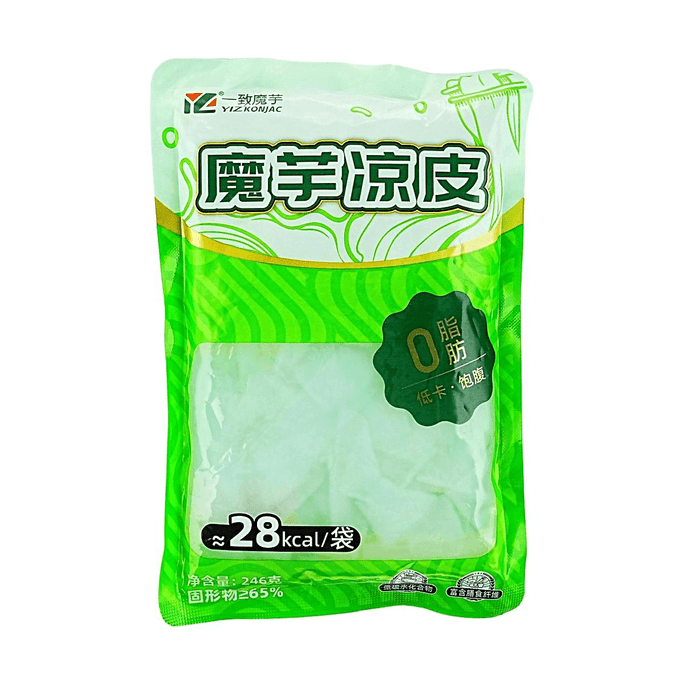 Konjac Cold Noodle ,8.68 oz【Zero Fat, Low Calorie, Filling Meal Replacement】【For Cold Dishes】