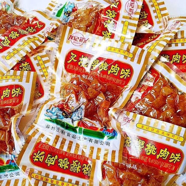 龍記 チャーシューチェリーポーク ラーティア スモークミート粒 昔ながらのラーティア グルテン 30g*4パック【120g】 スパイシーおやつ【80.90ノスタルジア】 4