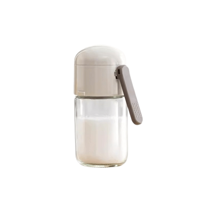 Quantitative Salt Shaker Spice box Glass Kitchen Spice Jar Moisture-proof Sealed Seasoning Jar Salt Shaker 180ml