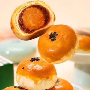 泸溪河 蛋黄酥 2枚入 100g【四层用料 软糯拉丝 咸甜交织】【早餐下午茶点心】