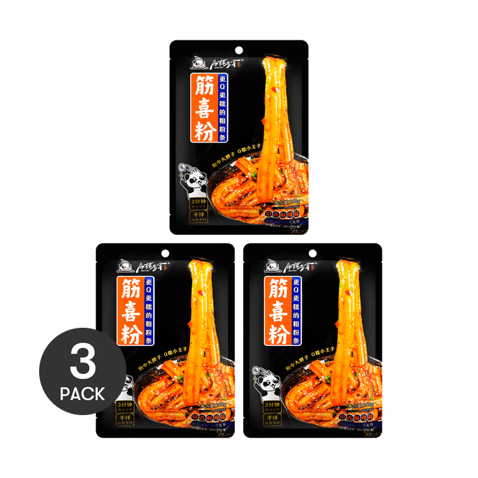 麻辣多拿 筋喜粉 东北粉耗子 川香麻辣味 248g*3【超值3份】