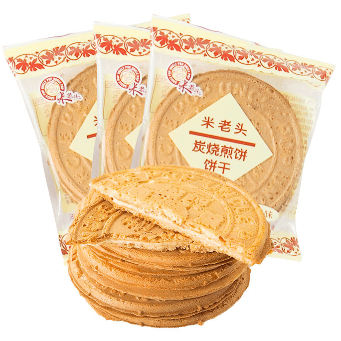 Rice Old Man Charcoal Pancake With Milk Flavor 150g*1 Piece