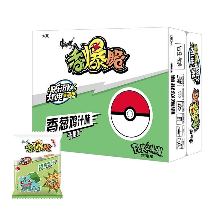 【中国直送】マスターコング ネギチキンソースパリパリ麺 33g×15袋