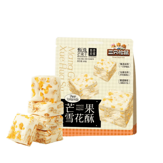 Mango Snowflake Crisps Instant Fruity Crispy Traditional Pastry 100g/bag