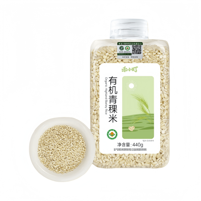 【中国直邮】 禾小町 有机青稞米五谷杂粮白青稞新米粗粮440g*1瓶