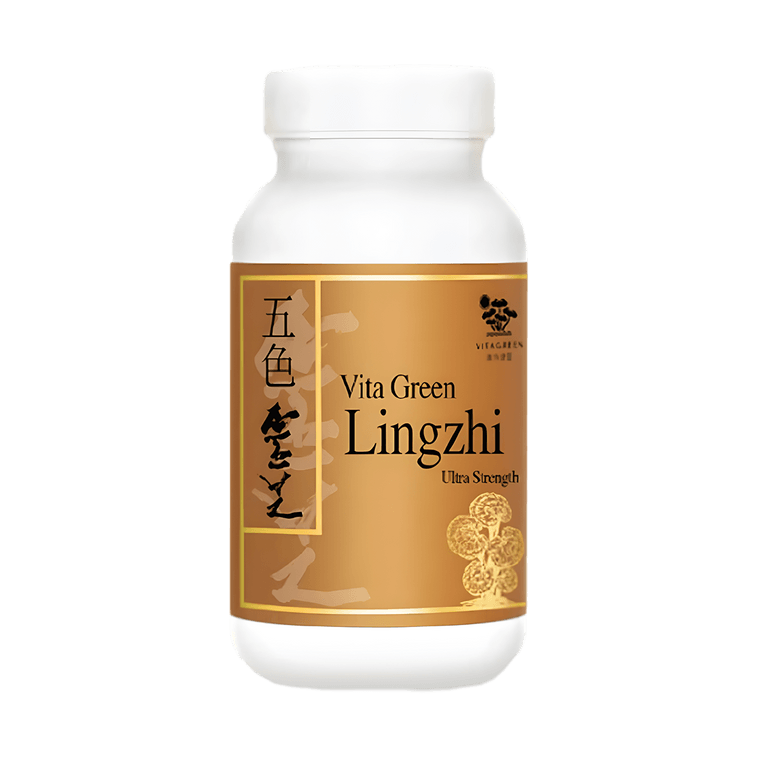 VITA GREEN维特健灵 纯野生五色灵芝 60粒 每日两粒补五脏 宁神安眠提升睡眠质素 增强活力抗氧化能力 3