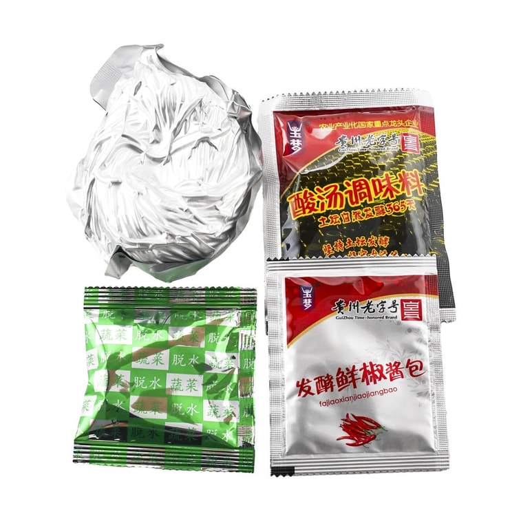 玉夢 凱裡酸湯粉 速食番茄湯米線 時尚新潮味 微辣 195g【貴州風味】 7