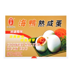 台灣林生記 野生海鴨熟鹹蛋 6顆 360g