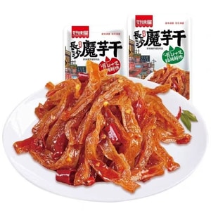 好味屋 魔芋干长沙风味老湖南特产魔芋制品香脆爽麻辣素零食混合味(香辣+麻辣)魔芋干1袋 (共10g*12包)