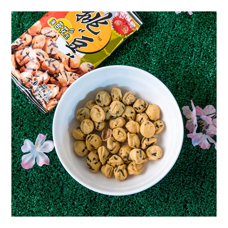 台湾旺旺 挑豆系列 海苔花生 45g 8