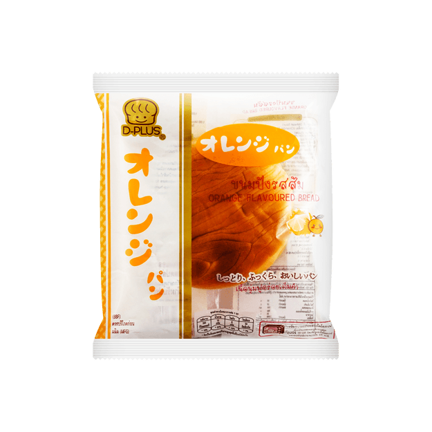 商品详情 - 泰国限定D-PLUS 天然酵母 橙子风味面包 75g - image  0