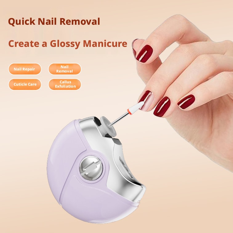 New Electric Nail Trimmer – Anti-Pinch Safety 2-in-1 Nail Clipper & File, Quiet Portable Rechargeab, Pearl White Design With Anti-Pinch Feature, 1 Set 3