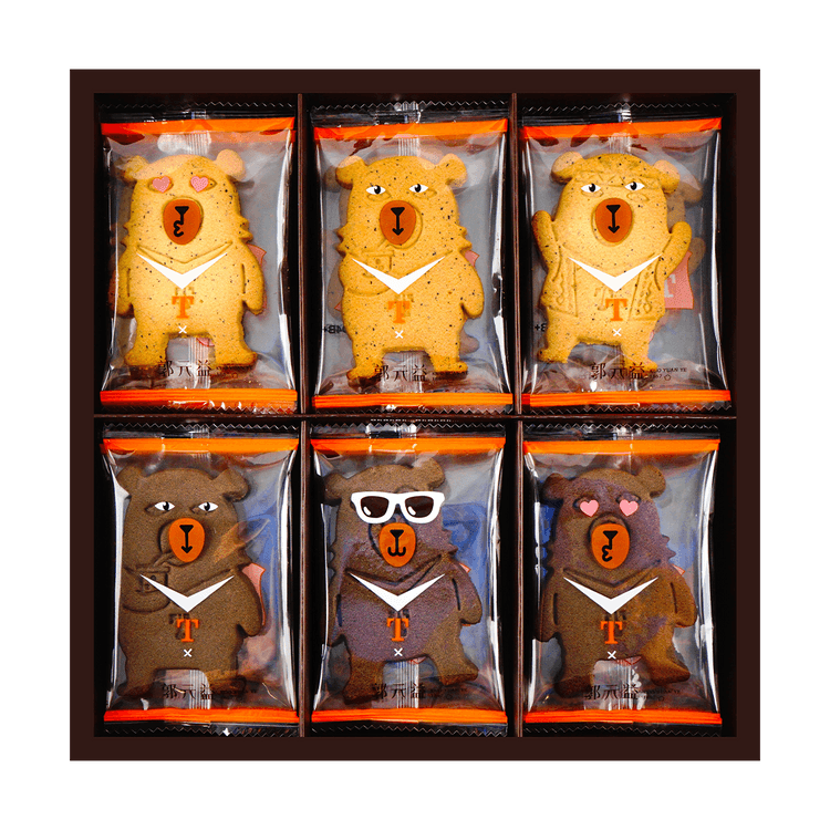 Kuo Yuan Ye OhBear クッキーボックス 24 個 264g【台湾お土産