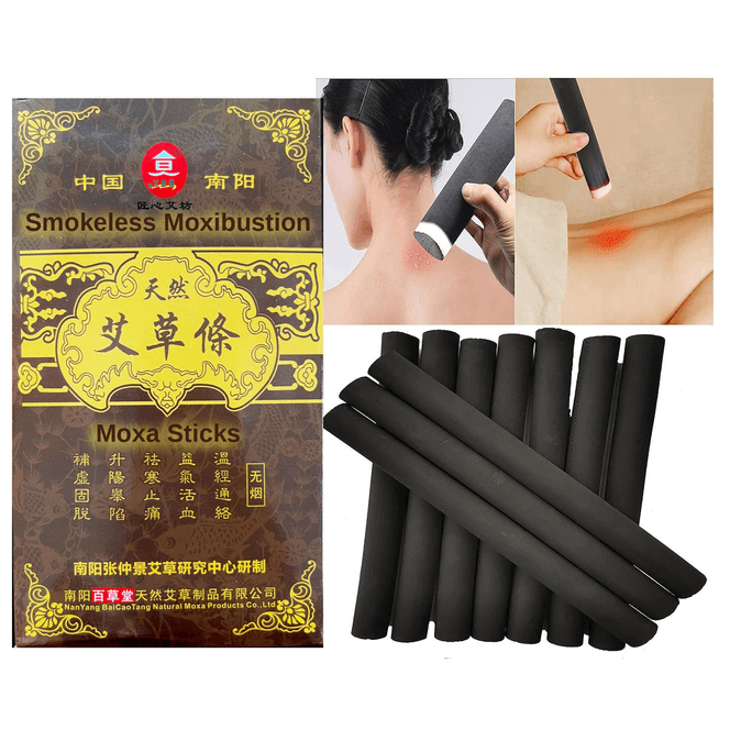 Smokeless Moxa Rolls Moxibustion  Aijiu 12Mm x 10Pc 