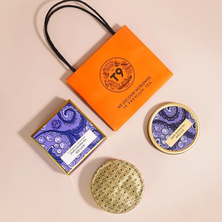 T9 Premium Grape Oolong Tea Blend 50g - Fruit and Flower Tea Gift