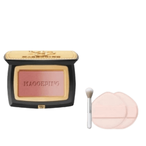 Soft yarn illusion powder blusher rouge with fine flash and gradual sun red 801 magnolia Su 3.5g+Send paint brushes