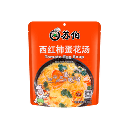 Tomato & Egg Soup - Freeze-Dried Instant Soup, 4 Servings* 0.28oz