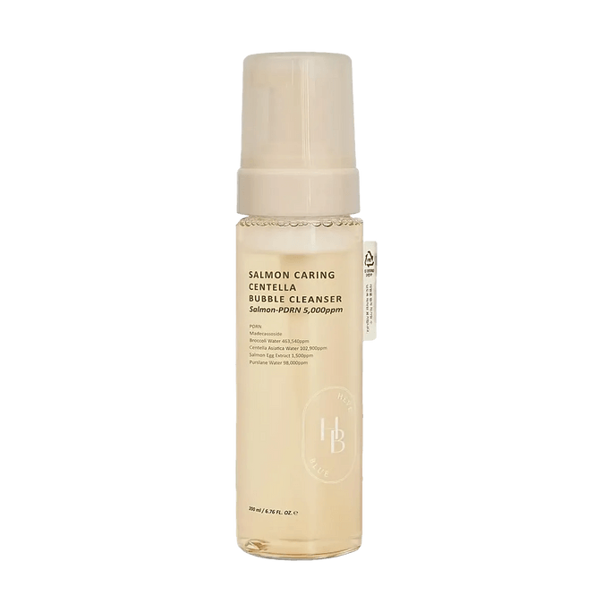 Salmon Caring Centella Bubble Cleanser 6.76 fl oz【Soothing & Repairing】【Gentle Cleansing】