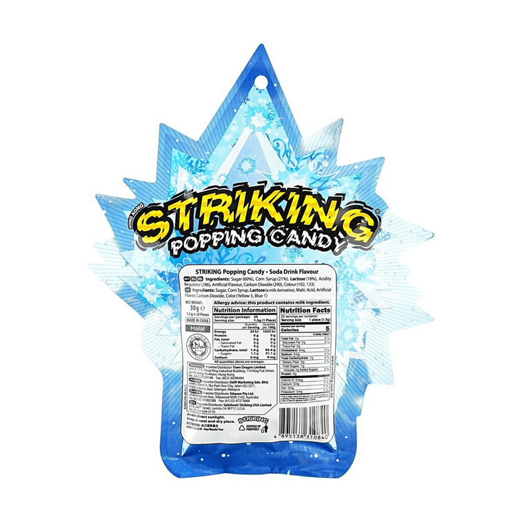 香港STRIKING索勁 跳跳糖 爆炸糖 蘇打汽水味 30g【童年懷舊零食】 3