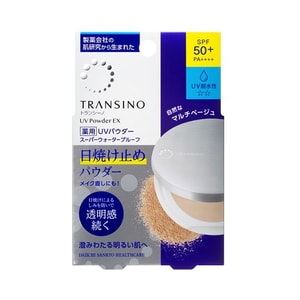 【日本直邮】TRANSINO第一三共 美白防晒蜜粉饼 12g SPF50/PA++++