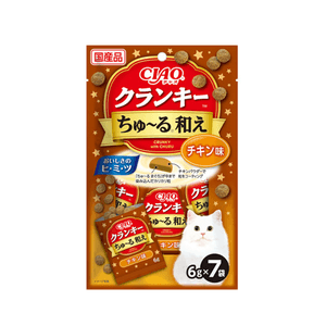 Tooth Cleaning Biscuits, Cat Snacks, Chicken Flavor, 6g × 7 Packs
