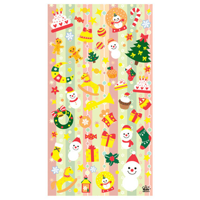 Sticker Merry Christmas Da5141-a 95 200mm 1 Sheet 20 Pack Petit  