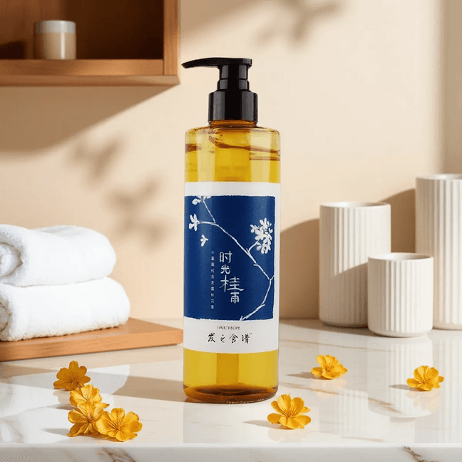Oil Control Volumizing Shampoo with Osmanthus Fragrance,17.92 fl oz【Soothing Emotional Fragrance Limited Edition】
