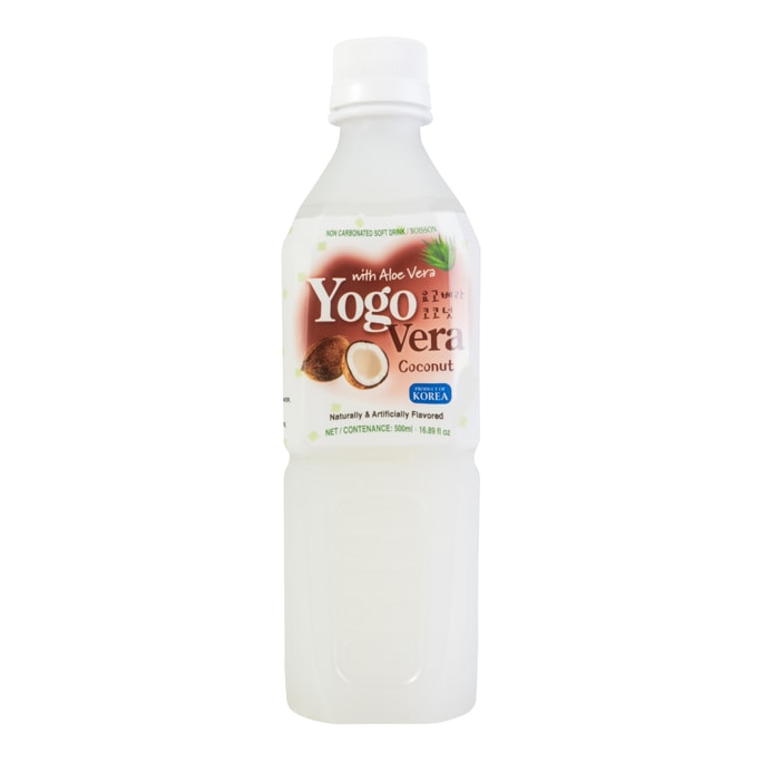韓國YOGO VERA 天然蘆薈椰子汁 果肉添加 500ml