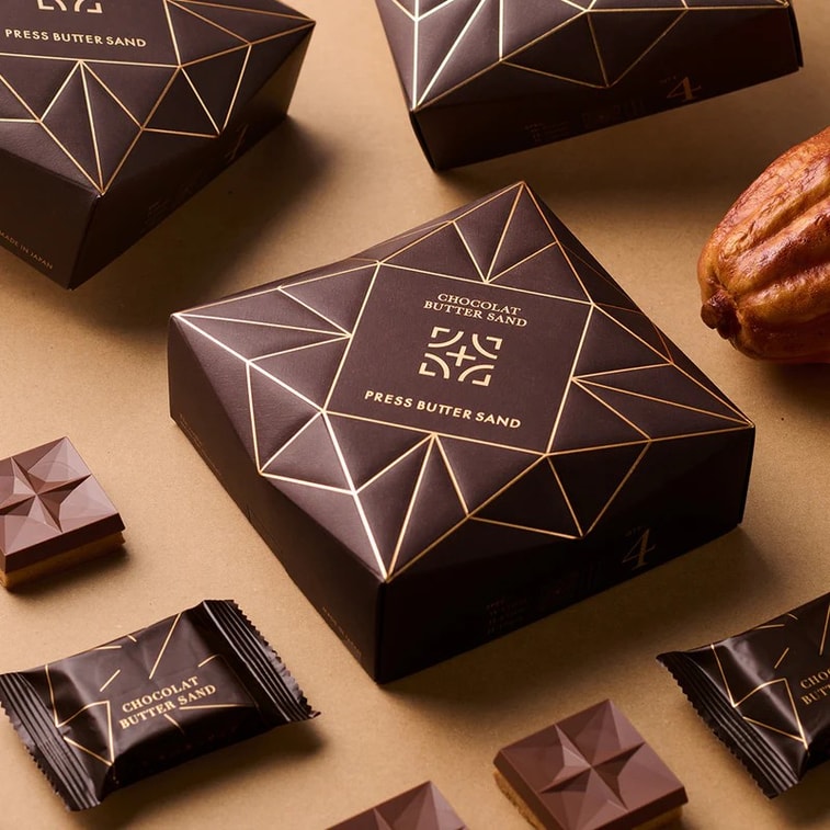 【日本直邮】日本 press butter sand 浓厚生巧奶油夹心黄油曲奇饼干 4个装 5