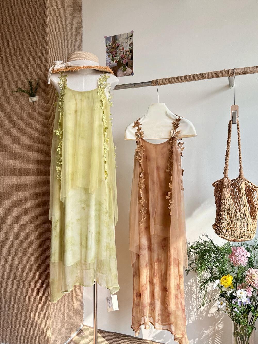 【加拿大直郵】 加拿大 SCENARIO 花園微光輕透長裙 S-M碼 綠色 淺綠色 S