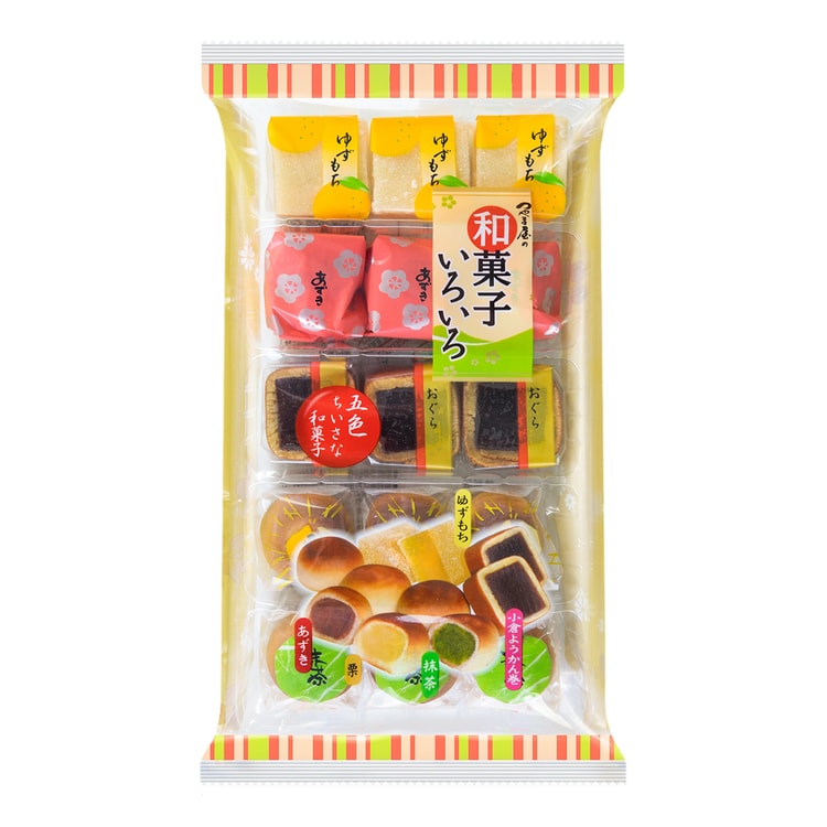 日本和菓子 五色五口味迷你和果子 249g