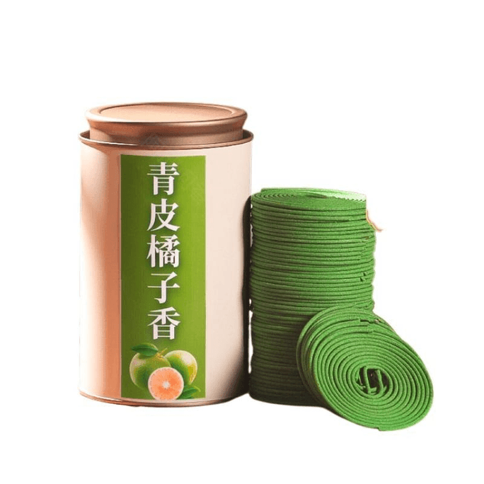 [중국 직배송] 트랭퀼 오렌지 향 코일, 침실과 욕실용 천연 향, 오래 지속되는 향, 탈취, 정화, 상쾌함, 진정 효과, 120개입 * 1팩