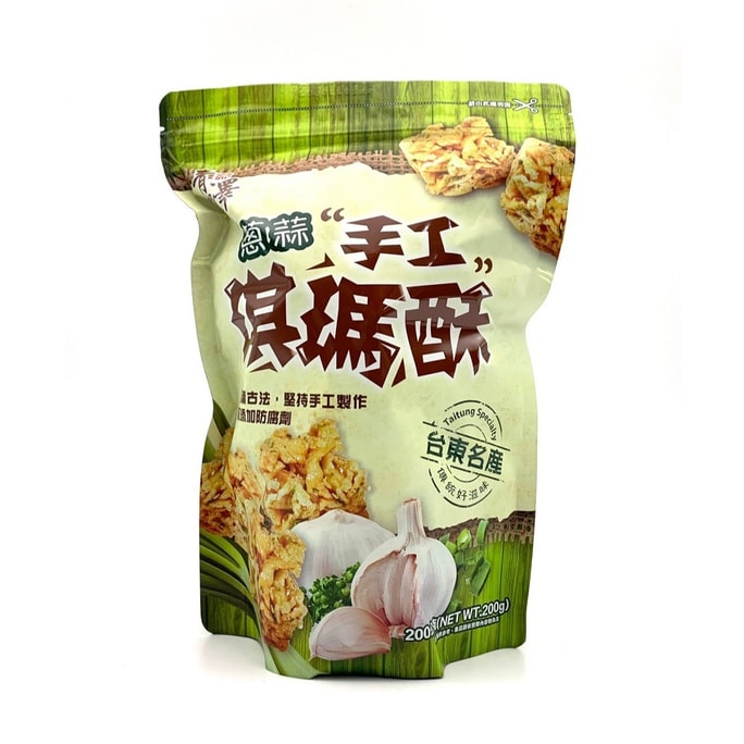 Taitung Qi Ma Su -Green Onion & Garlic Flavor 200g