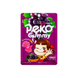 Peko Chan Grape Gummies - Japanese Soft Fruit Candy, 1.7oz