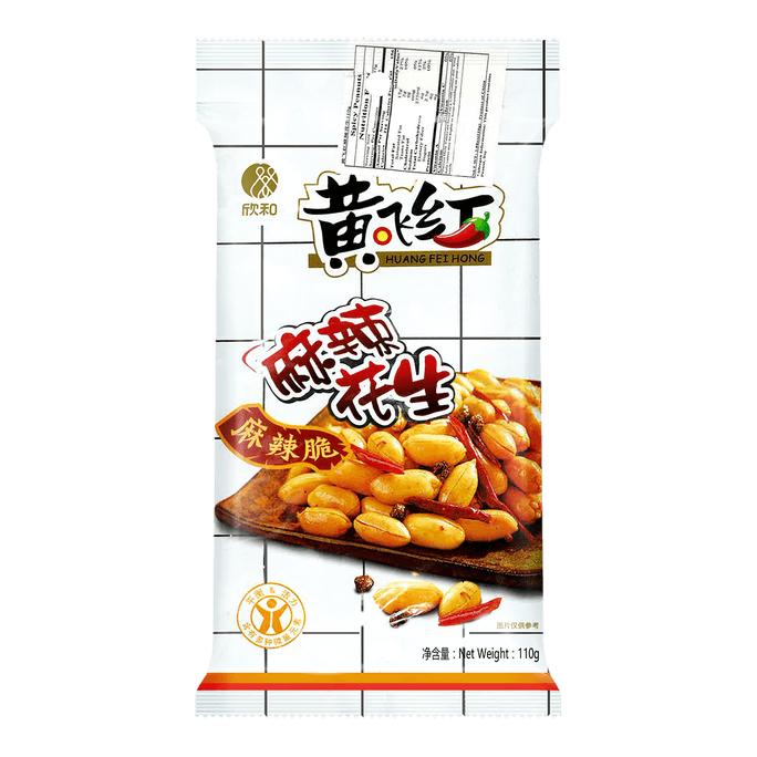 HUANG FEI HONG Spicy Peanuts, 3.88oz