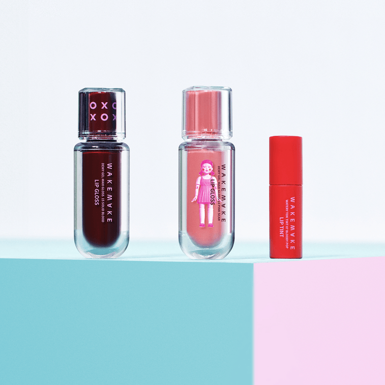 듀이 젤 맥시 글로스, #15 솔리드 블러드 + 워터리 톡 틴트 미니 #7 블러디 팝【넷플릭스 오징어 게임: 한정판】 8