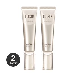 데일리 UV 프로텍터 에센스 선스크린 밀크 골든 튜브 SPF50+ PA+++ 1.18 oz*2 랜덤버전 【밸류팩】