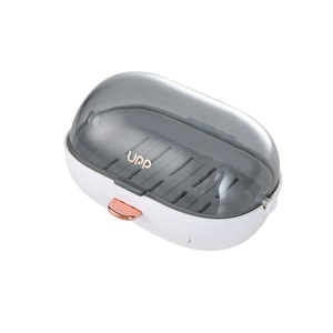 Flip Top Soap Box No Standing Water No Hole Wall Mounted Drainage White