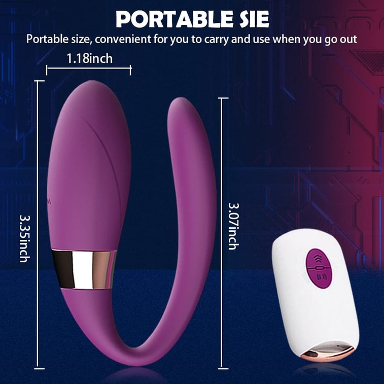 ALOVIVI 日本製パーソナルマッサージャー（女性用）、大人向けカップルバイブレーター、防水、充電式、リモコン付きエッグバイブレーター、10種類の振動モード、女性の刺激に最適 5