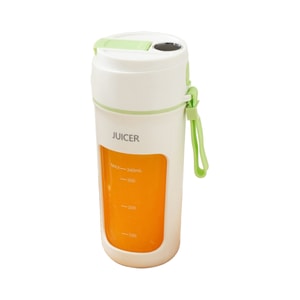 HSPM 新小型ポータブル屋外多機能電動ジューサー (340ml) (グリーン) (デジタルディスプレイ)