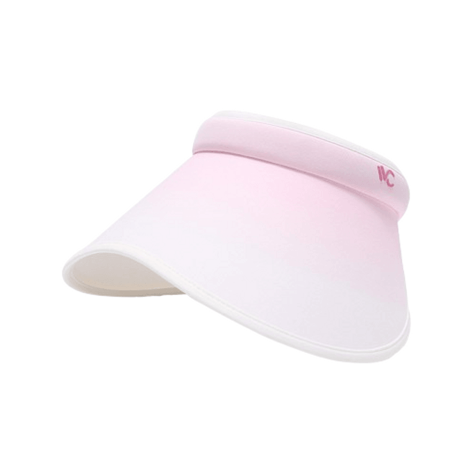 [중국에서 직접 메일] VVC 복숭아 코어 태양 보호 모자 그라데이션 색상 여신 모자 여름 야외 안티 UV 대형 챙 태양 모자 빈 탑 모자 그라데이션 핑크