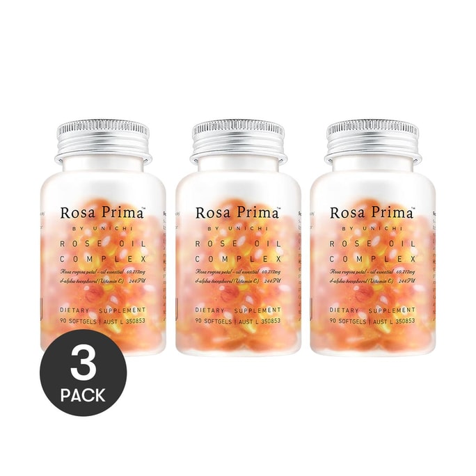 Rose Essence Fish Oil Capsules, 90 Count *3【Value Pack】
