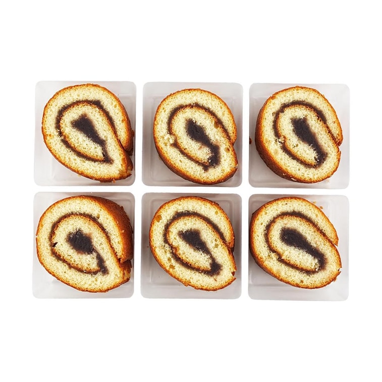 日本伊索製菓 熊本熊 紅豆蛋糕卷 瑞士卷 6枚入 160g 4