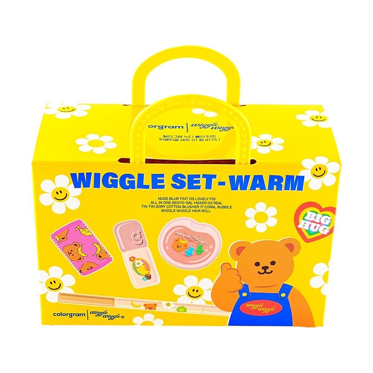 누드 블러 틴트 위글 위글 세트, #01 웜 바스켓 - 틴트 #03 + 블러셔 #11 + 애교살 메이커 #03 + 헤어롤 11