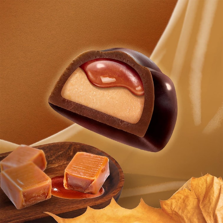 Ghana Premium Chestnut & Caramel Filled Chocolate 2.39 oz【Seasonal Limited】 4
