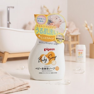 日本PIGEON贝亲 婴儿洗发沐浴乳二合一 泡沫型  500ml