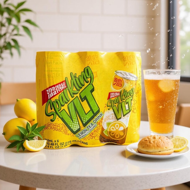 Hong Kong Sparkling Lemon Tea - 6 Cans* 10.48fl oz